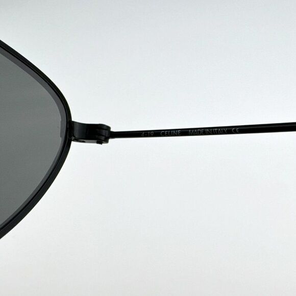 NEW Celine CL40077U 02A Matte Black Smoke Pilot Unisex Sunglasses CL 40077u - Picture 10 of 12